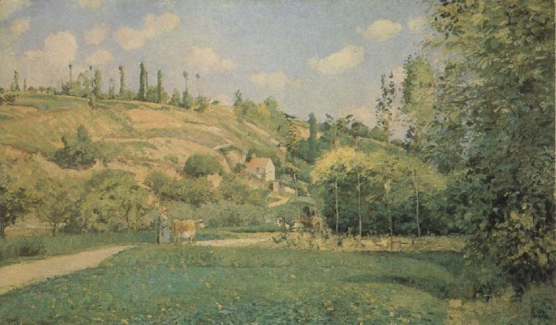 A Cowherd at Pontoise, Camille Pissarro